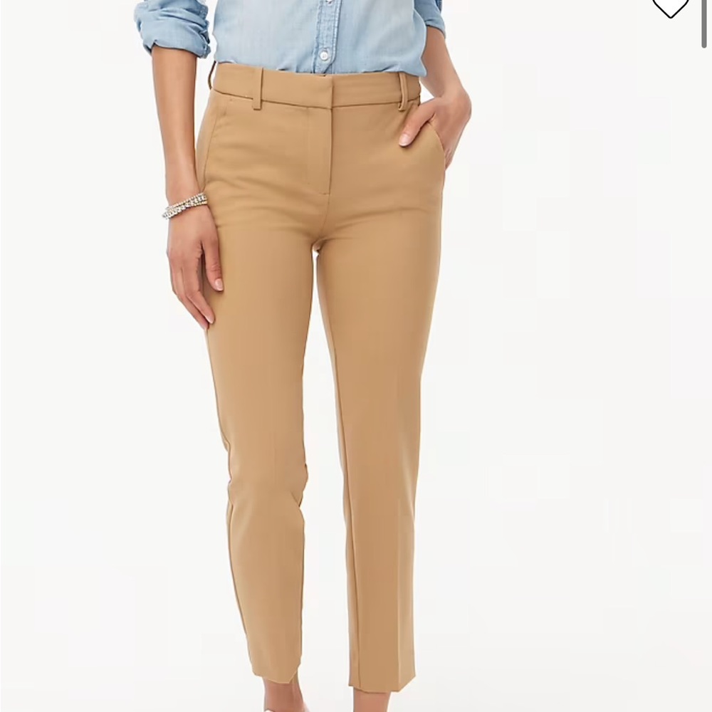 Womens J Crew Slim Cropped Ruby Pant in Stretch Twill, Size 12